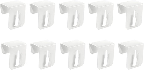 10x Window Hooks Decorative Hooks Window Clips for Window Decorations White 12-20mm UNIVERSAL