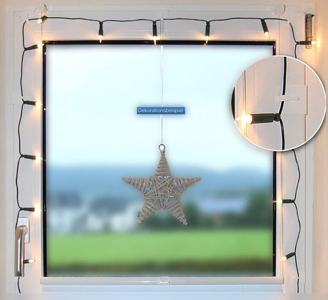 10x Window Hooks Decorative Hooks Window Clips for Window Decorations White 12-20mm UNIVERSAL