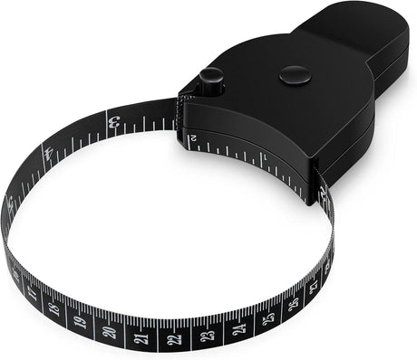 Tape measure for body measurements - Self-locking body tape measure with push button and retraction Precise waist chest hips thighs arms Ideal fitness at home