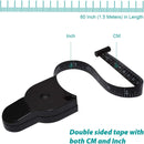 Tape measure for body measurements - Self-locking body tape measure with push button and retraction Precise waist chest hips thighs arms Ideal fitness at home