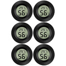 Mini Digital Hygrometer Thermometer Temperature Humidity Meter for Indoor Greenhouse Living Room 6 Pieces