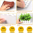 1008 Self-Adhesive Hook and Loop Dots - Petluno 10mm White Hook and Loop Stick on Dots, Round Hook and Loop Fasteners, Self Adhesive Hook and Loop Tape Strips for School Learning Materials, Christmas Cards, Binder Wallets 504