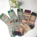 5 Pairs Women's Thermal Wool Socks Warm Knit Ladies for Winter, One Size, A6