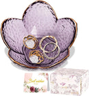 Gifts For Women Trinket Dish Unique Birthday New Home Her Jewellery Tray Cute Room Decor Aesthetic Bedroom Accessories Ring Holders Small Friendship Christmas House Warming Purple-9cm