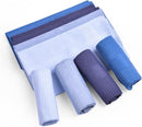 Petluno Men's Cotton Gents Hankies Set, 12 Pack Large Handkerchiefs, Premium Pocket Squares for Men & Women, Classic Grooms, Weddings, Prom, Party 12PCS-4 Colors-D