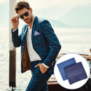 Petluno Men's Cotton Gents Hankies Set, 12 Pack Large Handkerchiefs, Premium Pocket Squares for Men & Women, Classic Grooms, Weddings, Prom, Party 12PCS-4 Colors-D