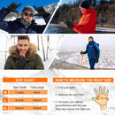 Petluno Winter Warm Gloves, Windproof Water-Resistant Thermal Gloves Anti-slip Touch Screen Cycling for Men Women Hiking Climbing Riding Bike Outdoor Sports Black M
