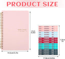 To Do List Notebook, A5 Weekly Planner Undated, Planning Pad Checklist Productivity Organizer 52 Pages for Students, Work, Fitness (Pink) Pink