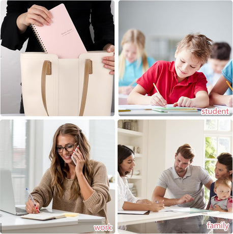 To Do List Notebook, A5 Weekly Planner Undated, Planning Pad Checklist Productivity Organizer 52 Pages for Students, Work, Fitness (Pink) Pink