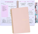 To Do List Notebook, A5 Weekly Planner Undated, Planning Pad Checklist Productivity Organizer 52 Pages for Students, Work, Fitness (Pink) Pink
