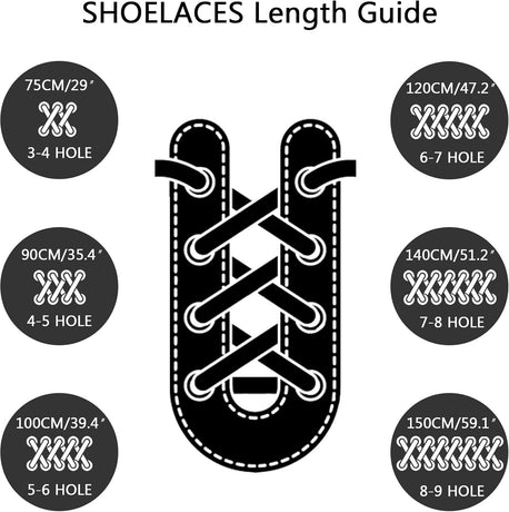Round Work Boot Laces - Heavy Duty, Thick Replacement for Men, Women, Adults Walking, Hiking, Steel Toe, Safety, Hunting Boots Black/Brown 29