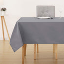 Petluno Oxford Decorative Table Cloth Rectangle Water Resistant Tablecloth for Home 137x200cm(54x79in) Grey 79 x 54 inch (Rectangular)