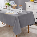 Petluno Oxford Decorative Table Cloth Rectangle Water Resistant Tablecloth for Home 137x200cm(54x79in) Grey 79 x 54 inch (Rectangular)