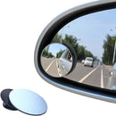 Petluno Blind Spot Mirrors, Round Frameless 360° Rotate Sway Adjustable HD Glass Convex Mirror Maximize RearView Universal for Car SUV Trucks Traffic Safety - Pack 2