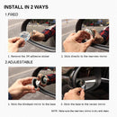 Petluno Blind Spot Mirrors, Round Frameless 360° Rotate Sway Adjustable HD Glass Convex Mirror Maximize RearView Universal for Car SUV Trucks Traffic Safety - Pack 2