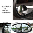 Petluno Blind Spot Mirrors, Round Frameless 360° Rotate Sway Adjustable HD Glass Convex Mirror Maximize RearView Universal for Car SUV Trucks Traffic Safety - Pack 2