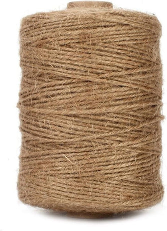 Petluno 1.82mm Jute Twine String, 500 Feet 152M Natural Garden String for Gift Wrapping, Floristry, Gardening and DIY Crafts Decoration (Brown)  Brown