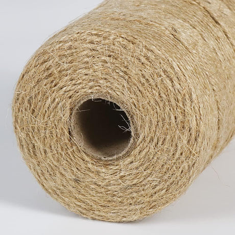 Petluno 1.82mm Jute Twine String, 500 Feet 152M Natural Garden String for Gift Wrapping, Floristry, Gardening and DIY Crafts Decoration (Brown)  Brown