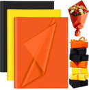 Petluno 60 Sheets Black Orange Yellow Tissue Paper Bulk, Gift Wrap for Packaging Birthday Wrapping Wedding Construction Party Decorations Black, Orange,