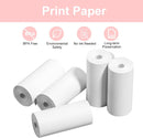 Thermal printing paper refill 5.7*3.0 CM for kids' instant cameras, width 5.7 cm, white, inkless (5 rolls) white