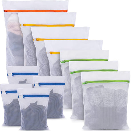 Petluno Lingerie Washing Machine Bags - Pack of 11 for Delicate Underwear, Lingerie and Socks