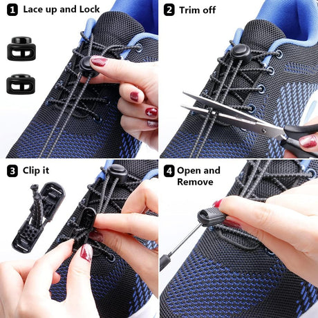Laces without Lacing, Elastic, One Size for Adults