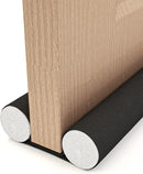 Insulated Door Draft Stopper with Eco-Friendly Oxford Fabric, Petluno 93cm Cut to Size, Double for Internal Doors 3-5 cm, Black
