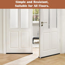 Insulated Door Draft Stopper with Eco-Friendly Oxford Fabric, Petluno 93cm Cut to Size, Double for Internal Doors 3-5 cm, Black