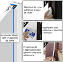 Combined French Door Thermal and Acoustic Insulation Seal, Self-Adhesive Rubber Entry Weatherstrip, PVC Cold Insulation Draught Excluder, Weather Stripping Door Seal (6M, D-White) D-white 6M