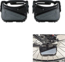 Bike rear pedal folding pedal footrest - mountain bike trekking cycling bike accessories pedals resin universal pegs footrest axle extension foot pedal rear black 1 pair 9.1 x 9.4 cm