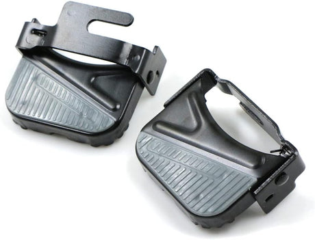 Bike rear pedal folding pedal footrest - mountain bike trekking cycling bike accessories pedals resin universal pegs footrest axle extension foot pedal rear black 1 pair 9.1 x 9.4 cm