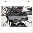 Bike rear pedal folding pedal footrest - mountain bike trekking cycling bike accessories pedals resin universal pegs footrest axle extension foot pedal rear black 1 pair 9.1 x 9.4 cm