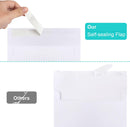 50 Packs 5x7 Envelopes, White A7 Envelopes for Invitations, Printable, Self Seal Weddings, Photos, Postcards, Greeting Cards, Mailing (5.25x7.25in)