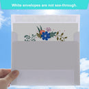 50 Packs 5x7 Envelopes, White A7 Envelopes for Invitations, Printable, Self Seal Weddings, Photos, Postcards, Greeting Cards, Mailing (5.25x7.25in)