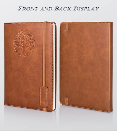 Lined Journal Notebook for Women and Men, 256 Pages A5 Hardcover Leather Journal for Writing, Travel, Business, Work & School, College Ruled Notebook for Note Taking, Diary Notepad 5.7