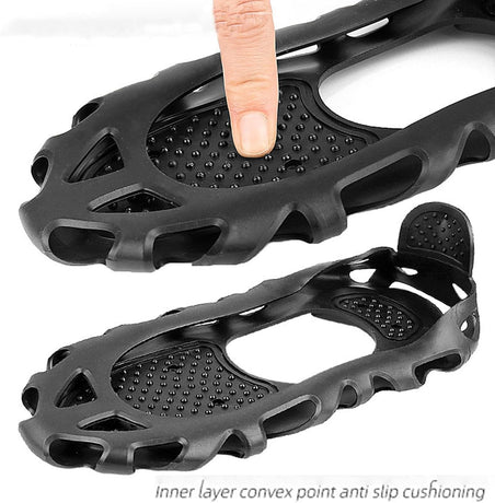 Ice Cleats, Cleats Traction, Alloy Studs Spikes, Shoe Spikes for Snow, Grips Ice, Outdoor Roofing Boots, Ideal for Winter Hiking, Climbing, and Fishing Activities