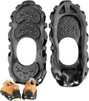 Ice Cleats, Cleats Traction, Alloy Studs Spikes, Shoe Spikes for Snow, Grips Ice, Outdoor Roofing Boots, Ideal for Winter Hiking, Climbing, and Fishing Activities