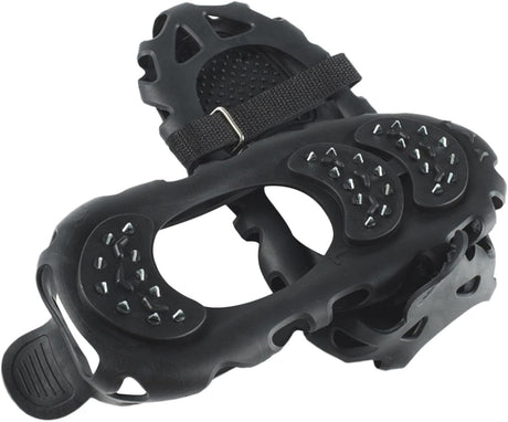 Climbing Spikes Shoes - Anti Slip Ice Claws | 30 Teeth Outdoor Cleats Crampons Multipurpose Portable Snow Grippers Walking Traction Large