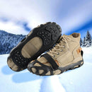 Climbing Spikes Shoes - Anti Slip Ice Claws | 30 Teeth Outdoor Cleats Crampons Multipurpose Portable Snow Grippers Walking Traction Large