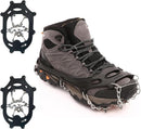 Grödel Stijgijzers for hiking boots with 10 teeth, crampons, shoe spikes, winter, anti-slip shoe spikes for men, women, adults, suitable for walking, trail running,
