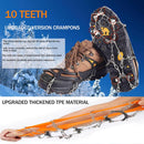 Grödel Stijgijzers for hiking boots with 10 teeth, crampons, shoe spikes, winter, anti-slip shoe spikes for men, women, adults, suitable for walking, trail running,