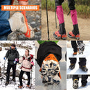Grödel Stijgijzers for hiking boots with 10 teeth, crampons, shoe spikes, winter, anti-slip shoe spikes for men, women, adults, suitable for walking, trail running,