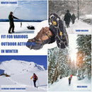 Grödel Stijgijzers for hiking boots with 10 teeth, crampons, shoe spikes, winter, anti-slip shoe spikes for men, women, adults, suitable for walking, trail running,