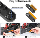 Reflective strip tire covers for Xiaomi M365, Pro, 1S, Essential, Pro2, Mi3, front and rear wheel protectors, reflective e-scooter accessories (black/orange)