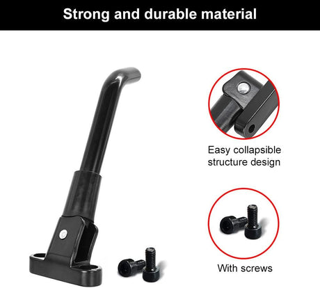 E-scooter kickstand, stepstand, stepstand with screws Petluno