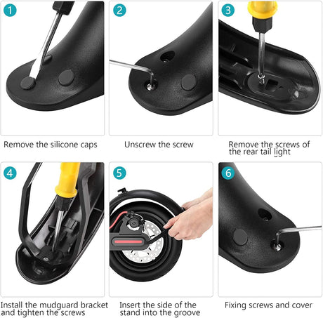 Electric mudguard, rear mudguard holder, spare scooter, accessories, with tools Xiaomi M365/M365 Pro