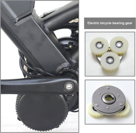 3PCS 36 Tooth E-Bike Wheel Hub Motor Planetary Gears with Bearing Compatible Petluno 38mm Diameter Nylon Gear