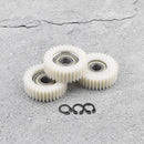 3PCS 36 Tooth E-Bike Wheel Hub Motor Planetary Gears with Bearing Compatible Petluno 38mm Diameter Nylon Gear