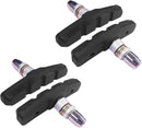 4 x bike brake blocks, 2 pairs, 60 mm, symmetric, V-brake, compatible with Shimano Tektro Avid Sram rims Cycle MTB City