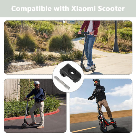 Folding hook lock with iron clasp, compatible with Xiao-Mi M365, reinforced hinge for aluminium folding electric scooters